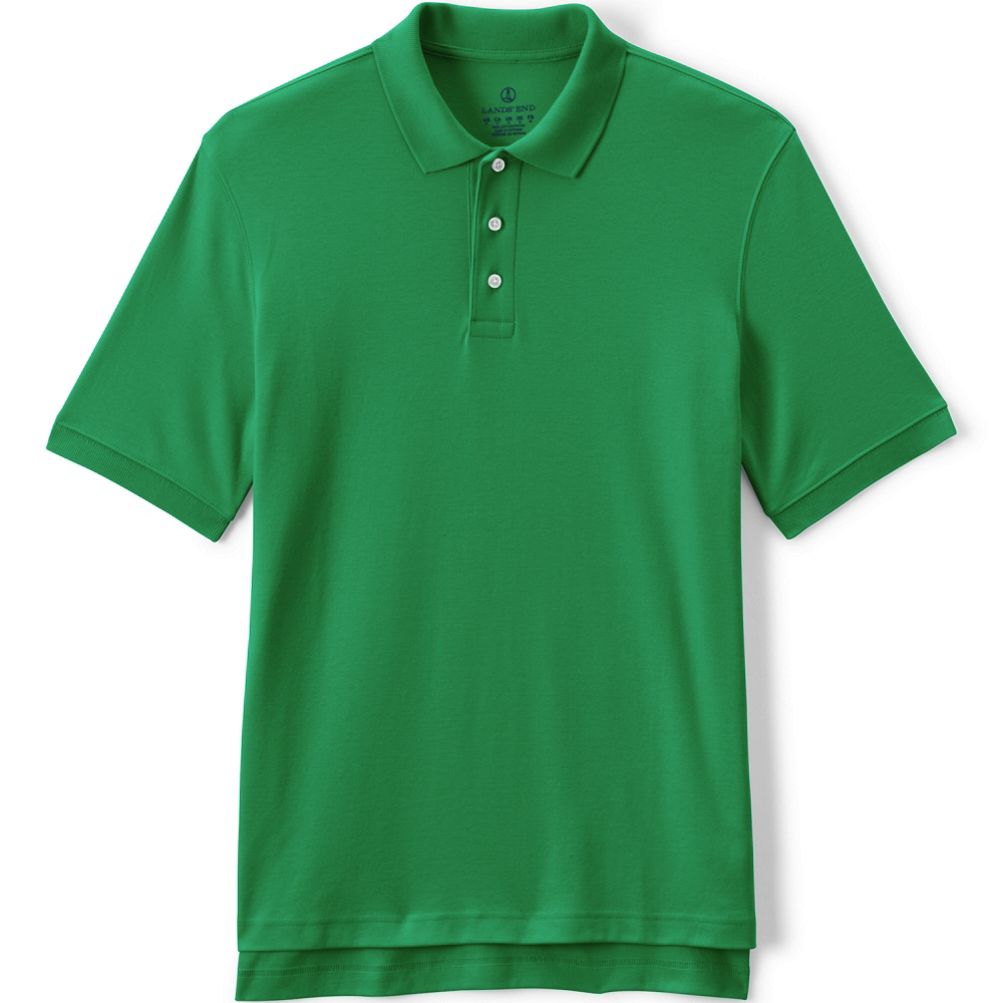 Men's Short Sleeve Interlock Polo Shirt | Lands' End