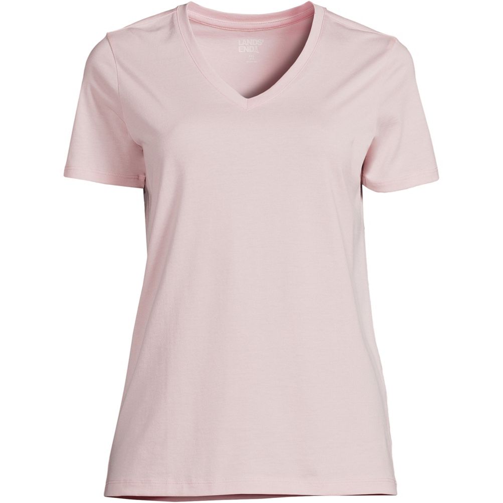 Women's Relaxed Supima Cotton Short Sleeve V-Neck T-Shirt