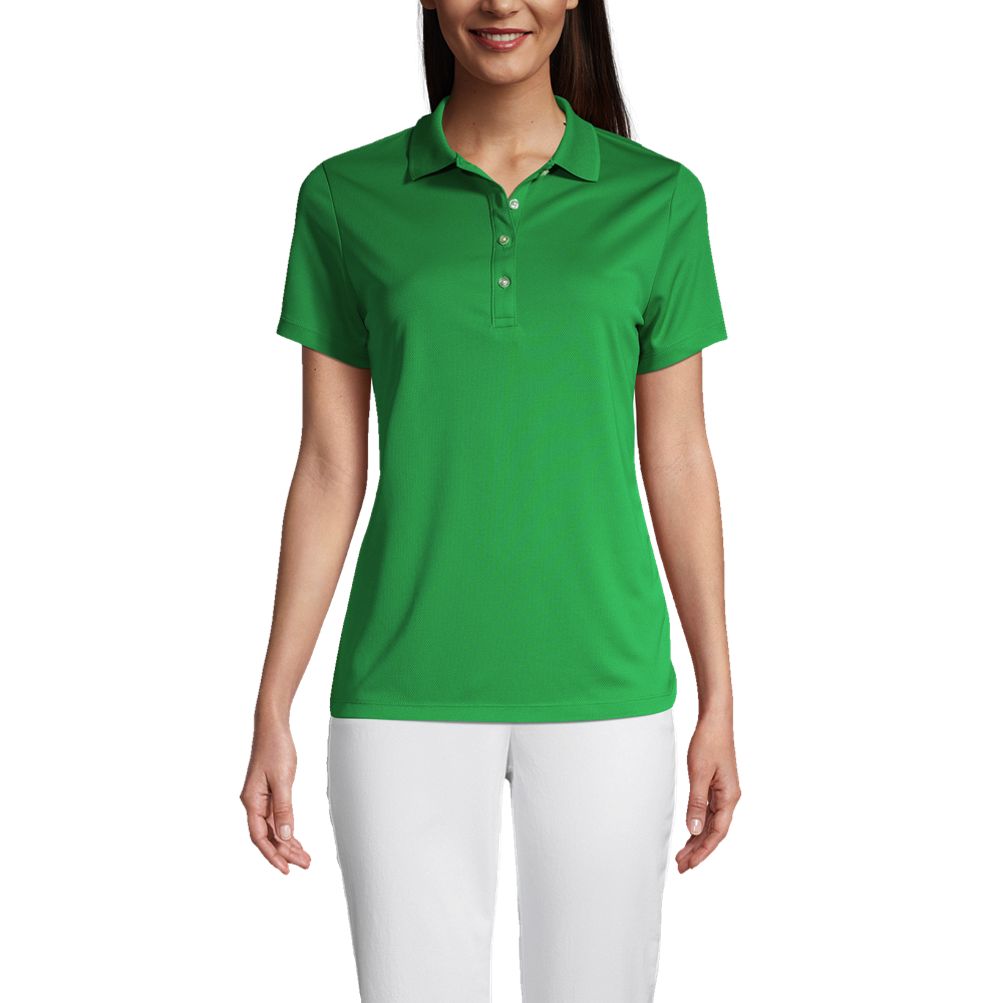 Women's Short Sleeve Solid Active Polo