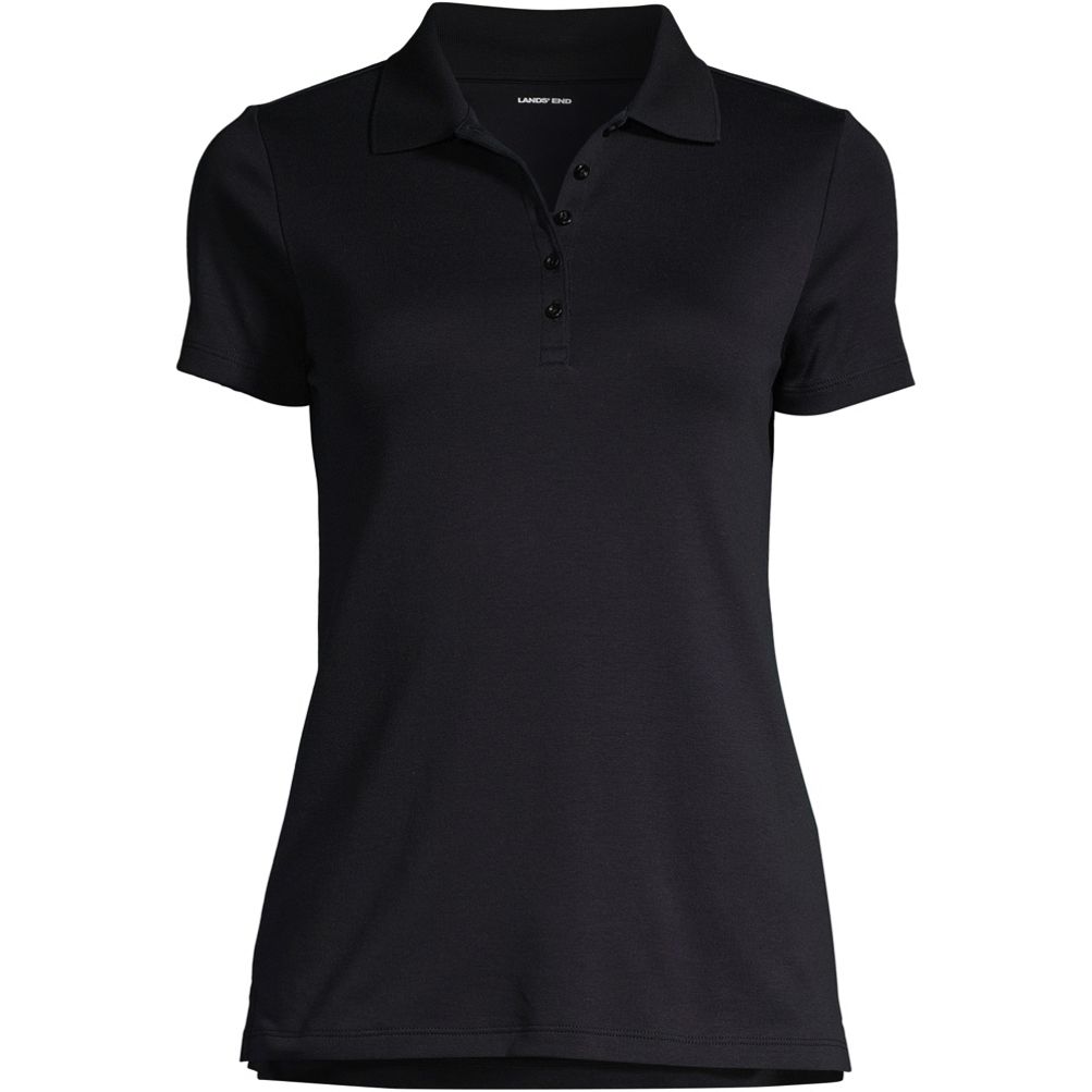 Women's Plus Size Supima Cotton Short Sleeve Polo Shirt | Lands' End