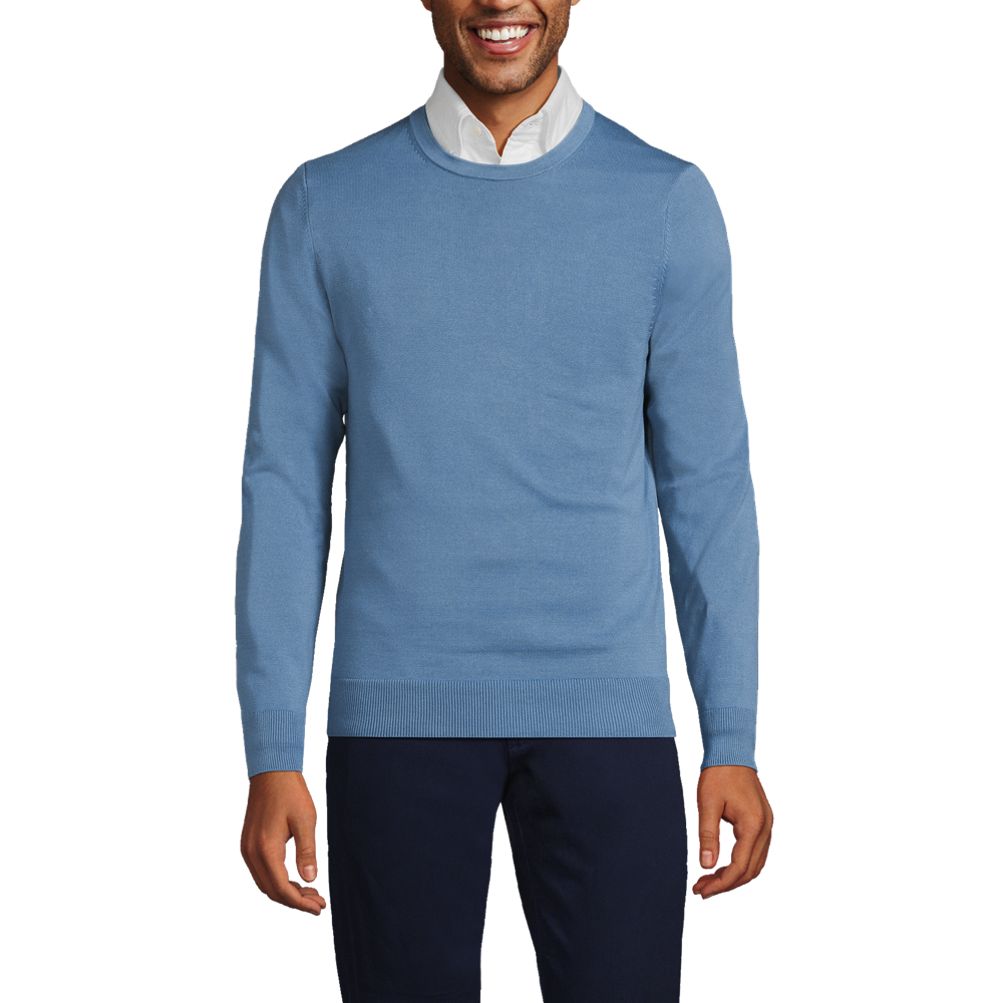 mens cotton crewneck sweater