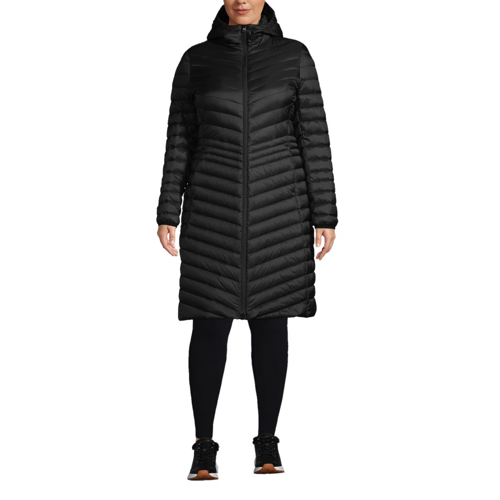 women's plus size packable puffer jacket