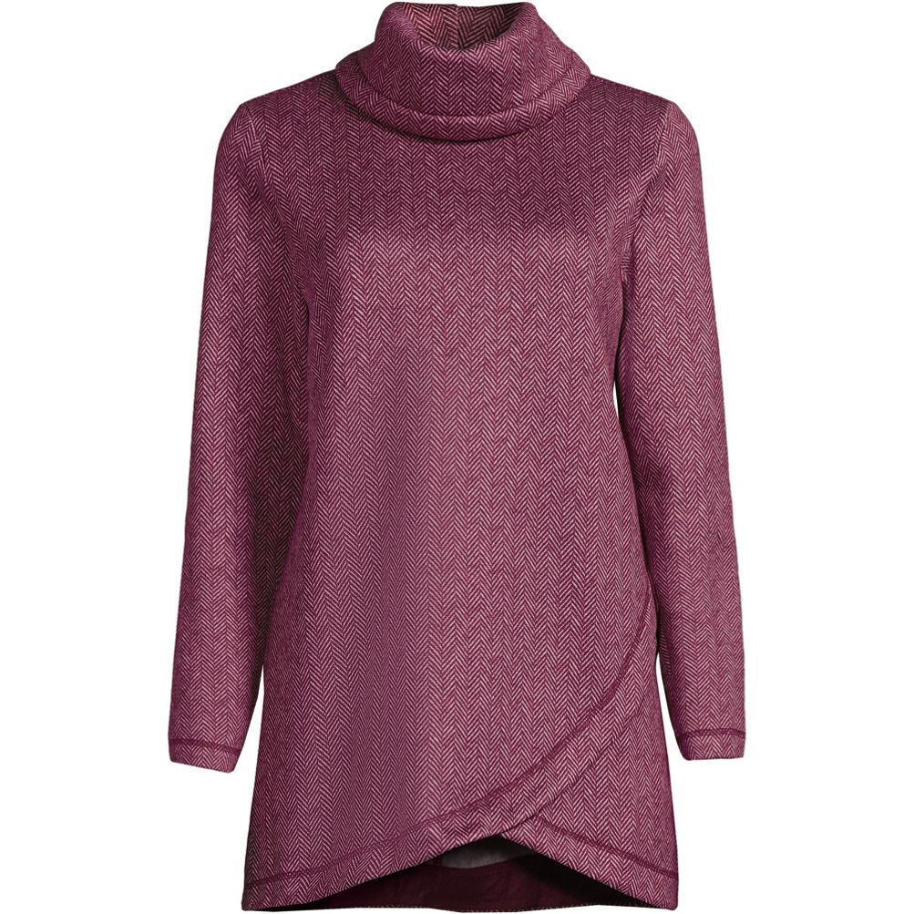 cowl neck tunic sweatshirt