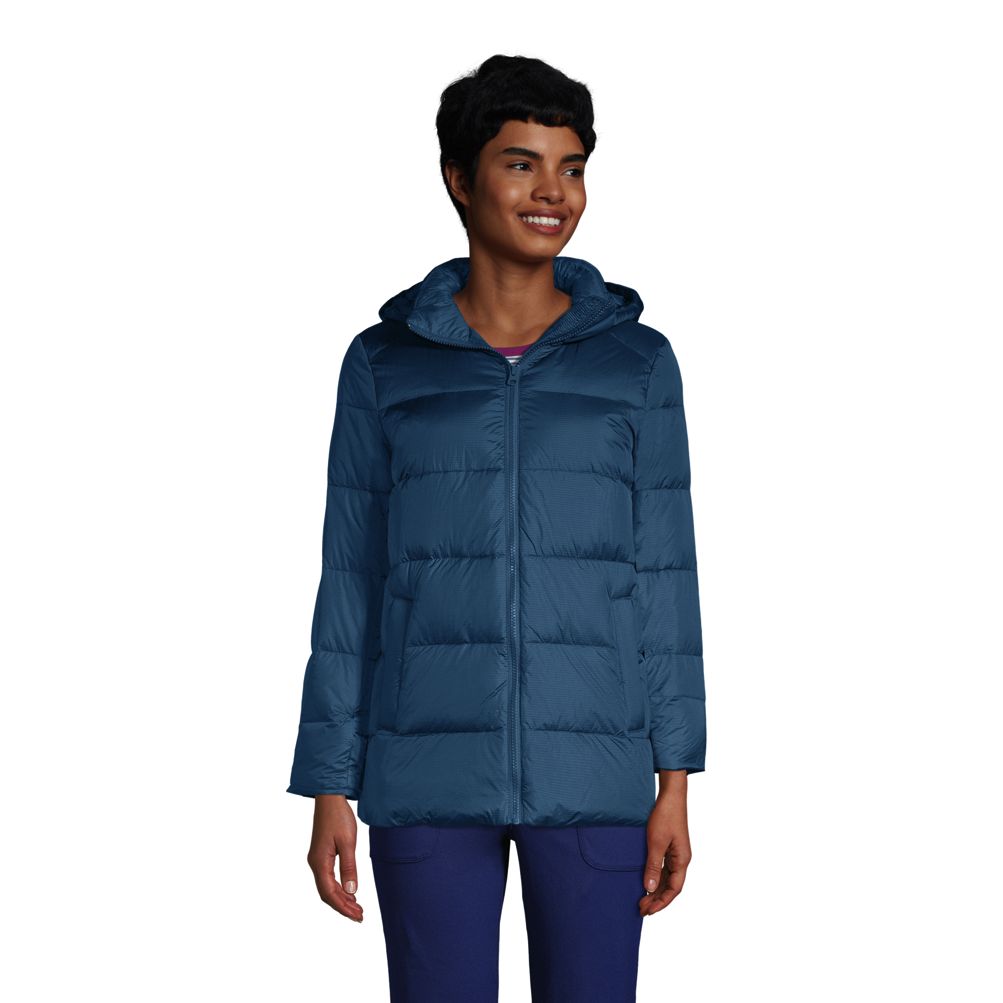 Women's Wide Channel Down Jacket | Lands' End