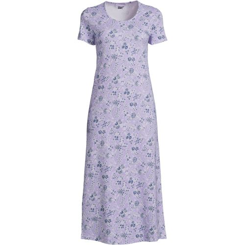Women's Cotton Short Sleeve Midcalf Nightgown